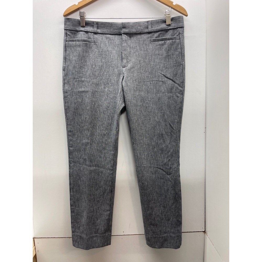 Banana Republic Sloan Grey Heathered Slim Ankle Pants Womens Size 10 Stretch
